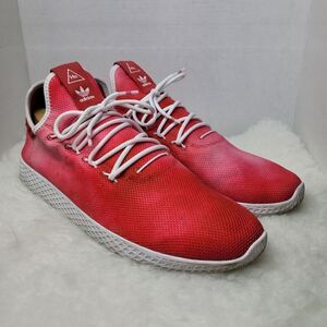 Adidas Pharrell Williams HU DA9615 Men's Scarlet Cloud White Tennis Shoe Size 13